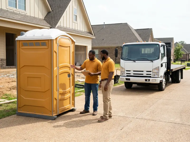 Construction Site Portable Toilet Rental in Memphis, TN